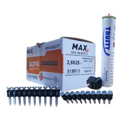 AKDENİZ MAX GAZLI TABAN. ÇİVİ 25 (1000 ÇİVİ+1 GAZ) - 1