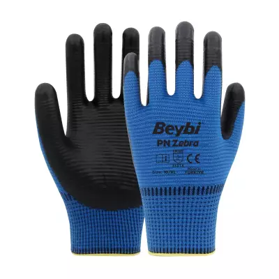 BEYBİ PN5 ZEBRA ELDİVEN MAVİ-SİYAH NO: 9 - 1