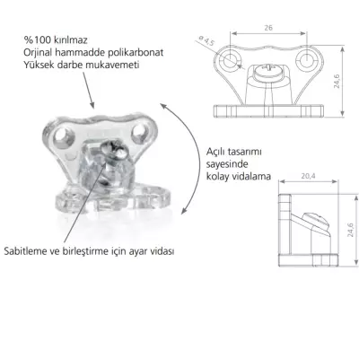 CANEX AÇILI ÇEKTİRME ŞEFFAF - 3